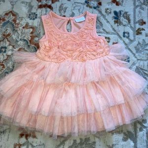 Peach dress 9-12 months